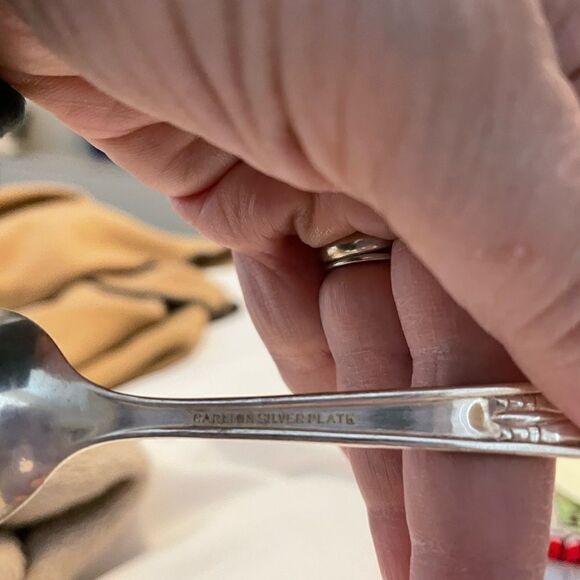 Vintage 1930s Betty Lou Carlton Silver Plate Souvenir Spoon Serving Flatware - Picture 8 of 15